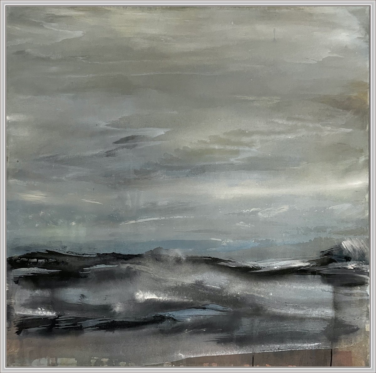 Stormy Sea 2017 By Gesa Reuter, 29 X 29, Artwork For Sale On Artfinder