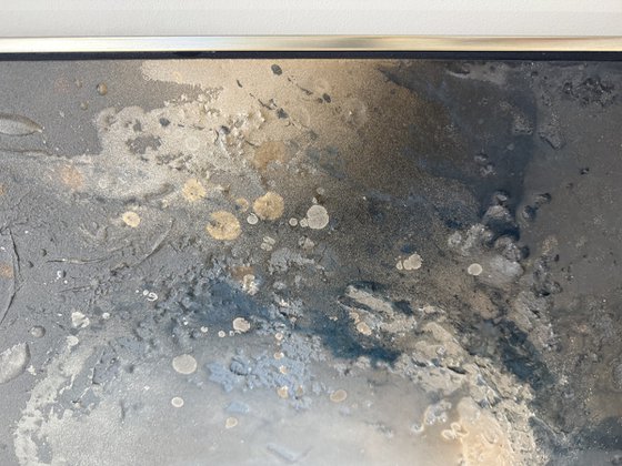 Blue And Gold Abstract Art | Sapphire Ocean