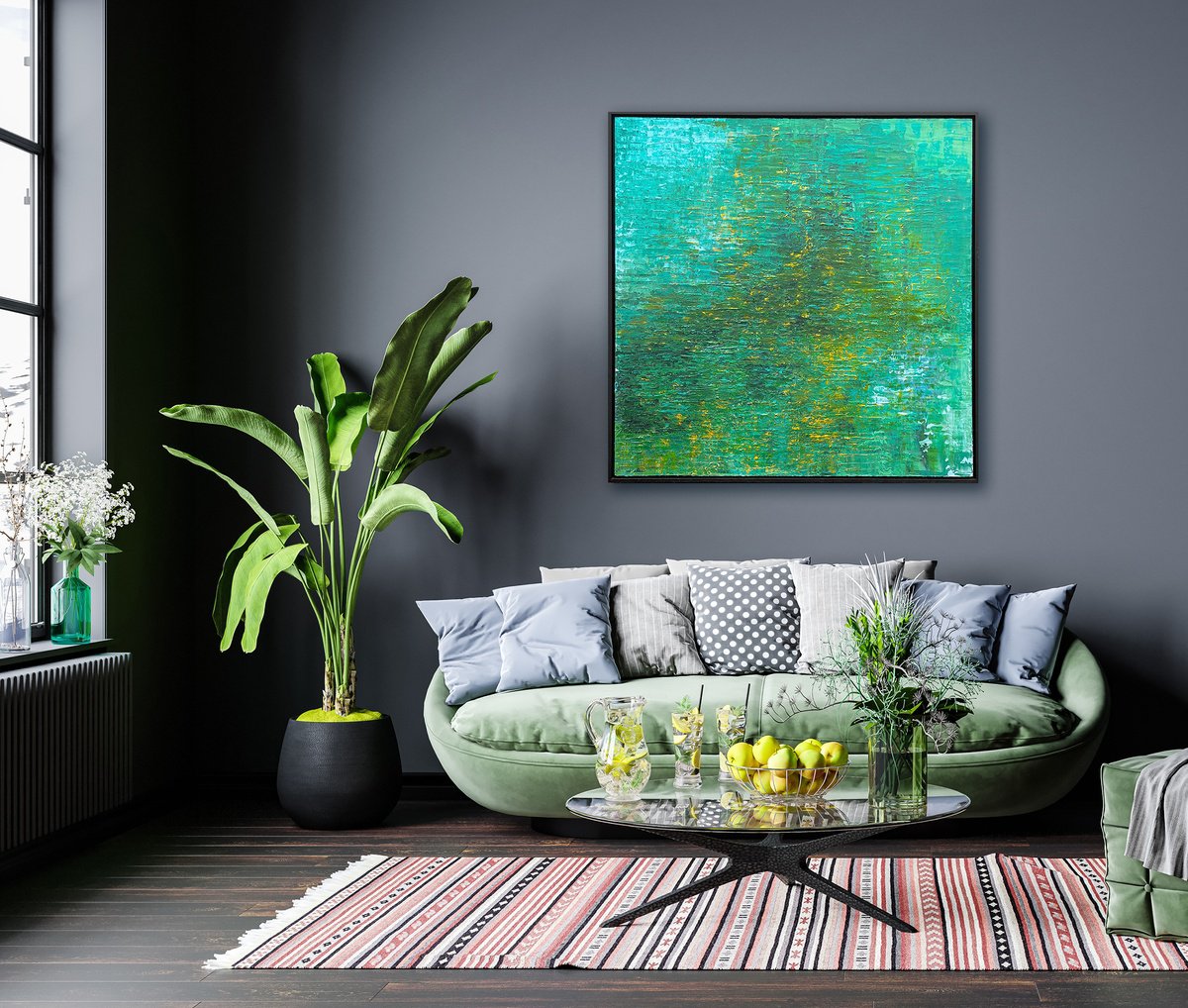 Touched By Serenity Ii By Lyra Morgan, 37 X 37, Artwork For Sale On Artfinder