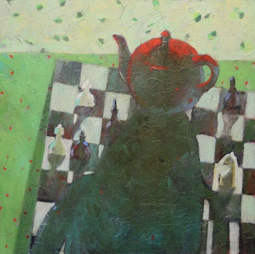 Chess still life by Natalia Leonova