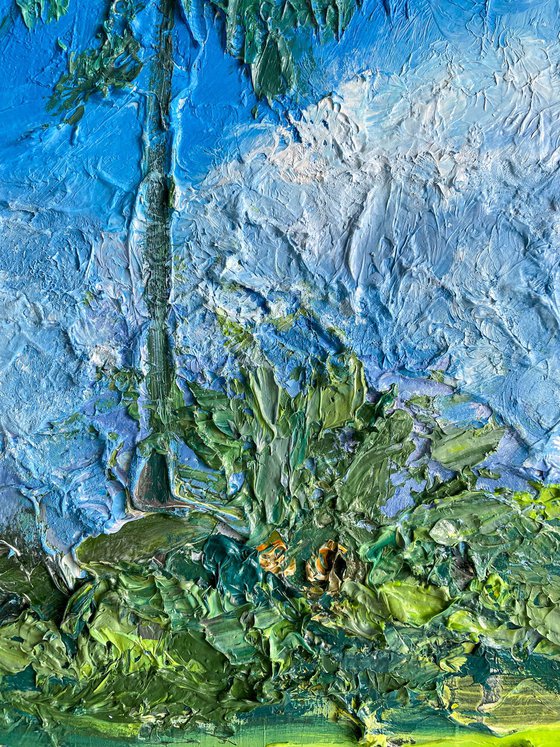 Bali Landscape Oil Painting