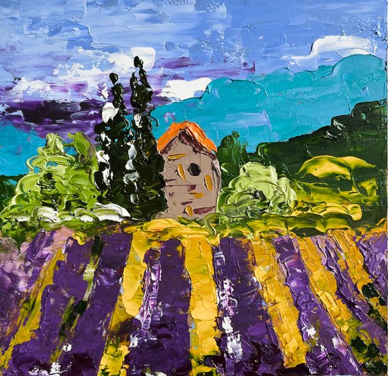 Provence Lavender Field Art