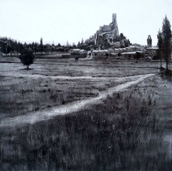 ALMANSA CASTLE. 39"x39".