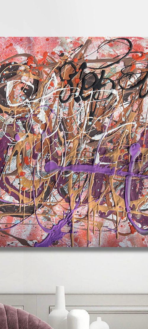 Step out - pink by Bogdana Antoniuk