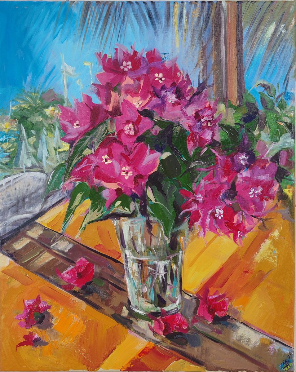 Impressionistic Still Life Oil Painting By Alina Skorokhod, 15 X 19, Still Life Oil Painting, Original Artwork