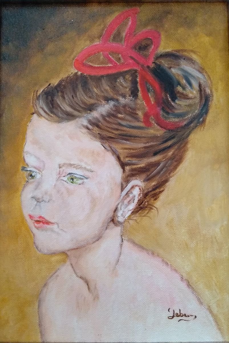 Portrait of a little girl by Isabelle Lucas