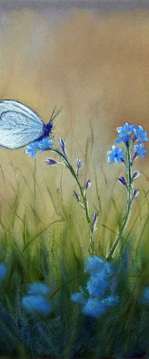 In the garden. Butterfly by Olga Tretyak