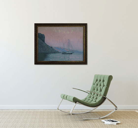 Sunset. Italian beach