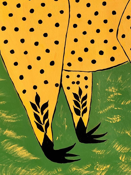 Woman Mystery Animal Painting