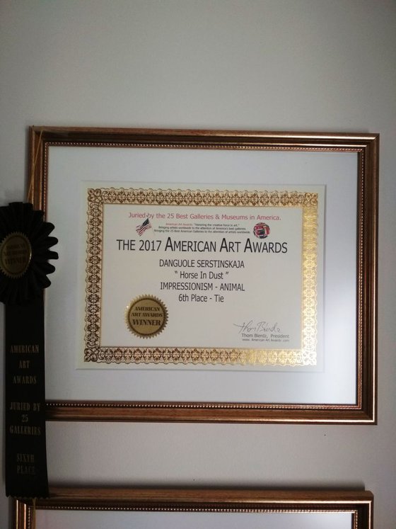 American Art Awards Winner 2017 "Horse In Dust"