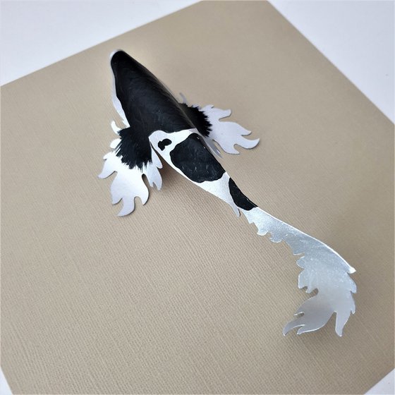 Silver Koi with black markings