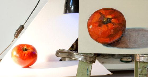tomato on white
