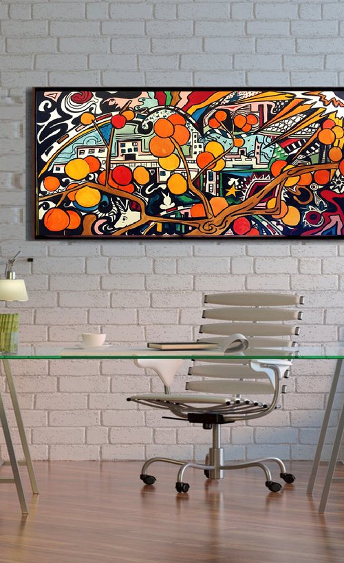 Orange cityscape #4 by Carlo Toma