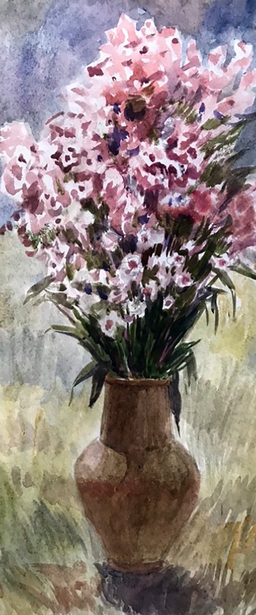 Flowers in a vase by Viktor Mishurovskiy