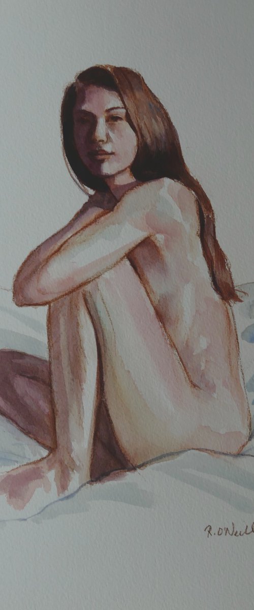 Seated female nude by Rory O’Neill