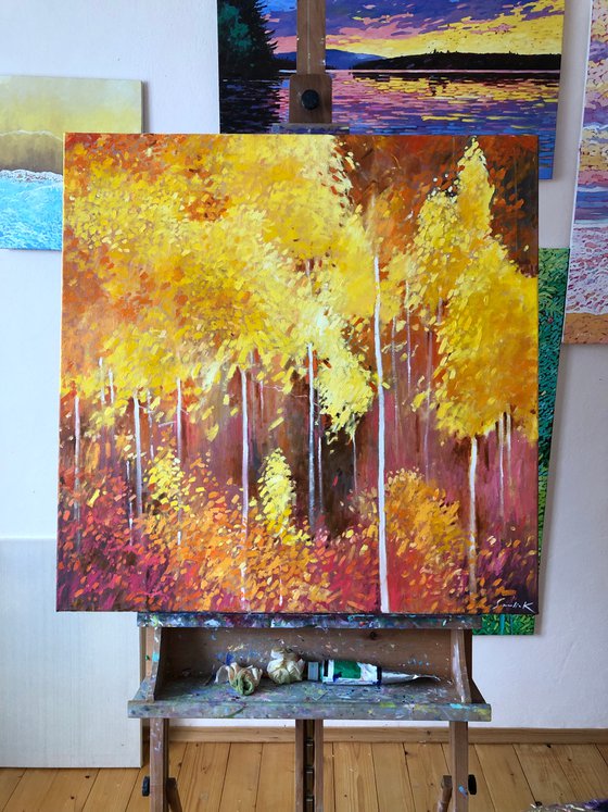 Yellow birches