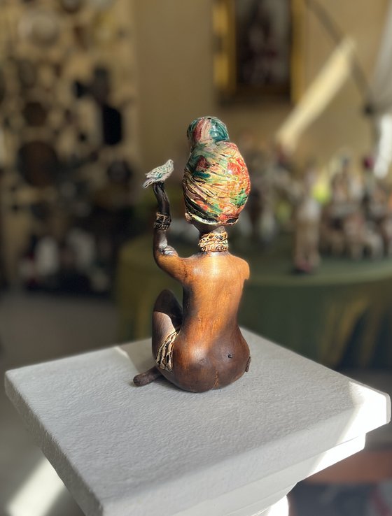 Meditation with a bird