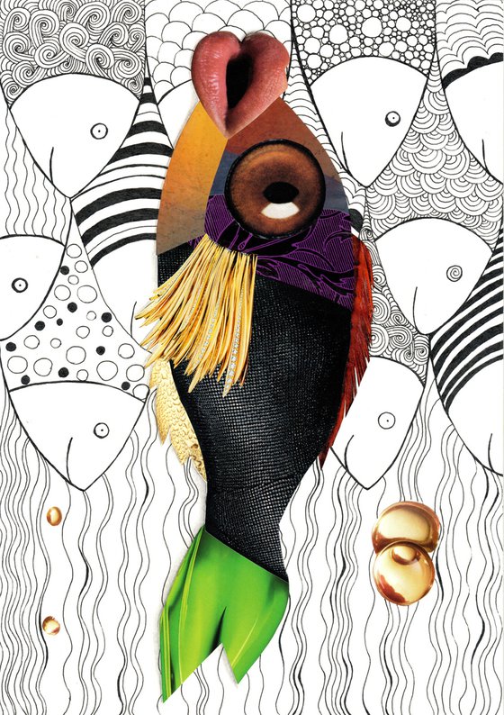 Fishes/ collage