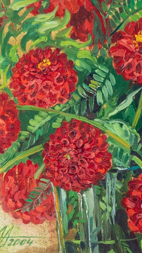 Dahlias by Alona Lesnichenko