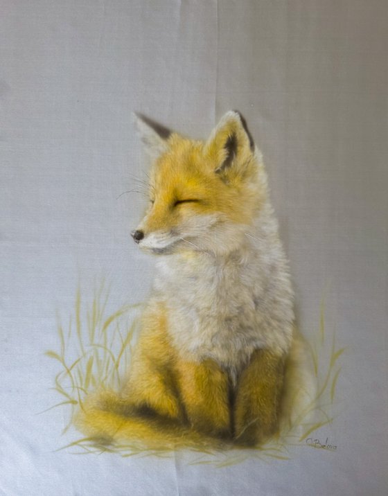 Golden Slumber – Silk Painting