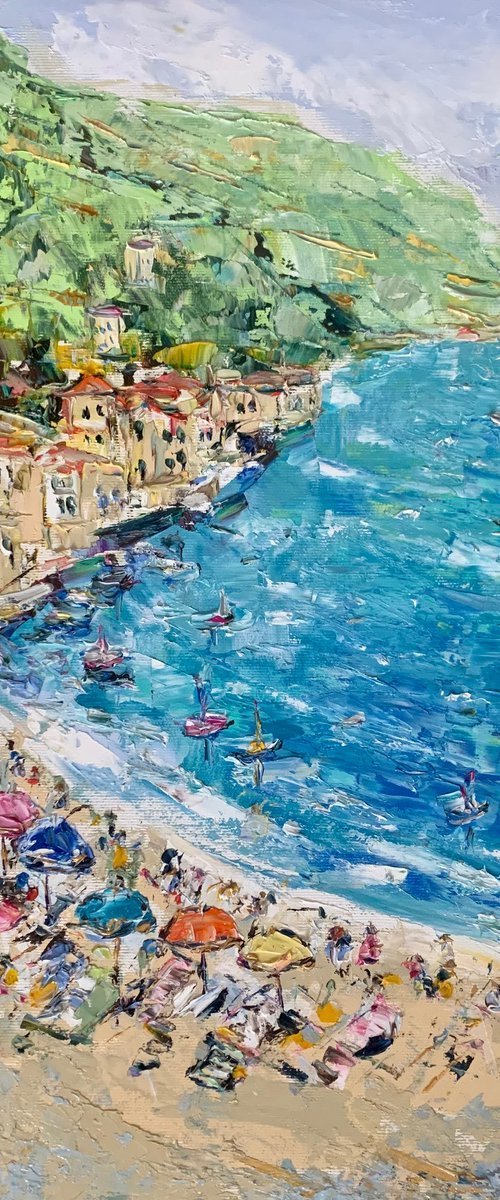 Amalfi coast beach by Vilma Gataveckienė