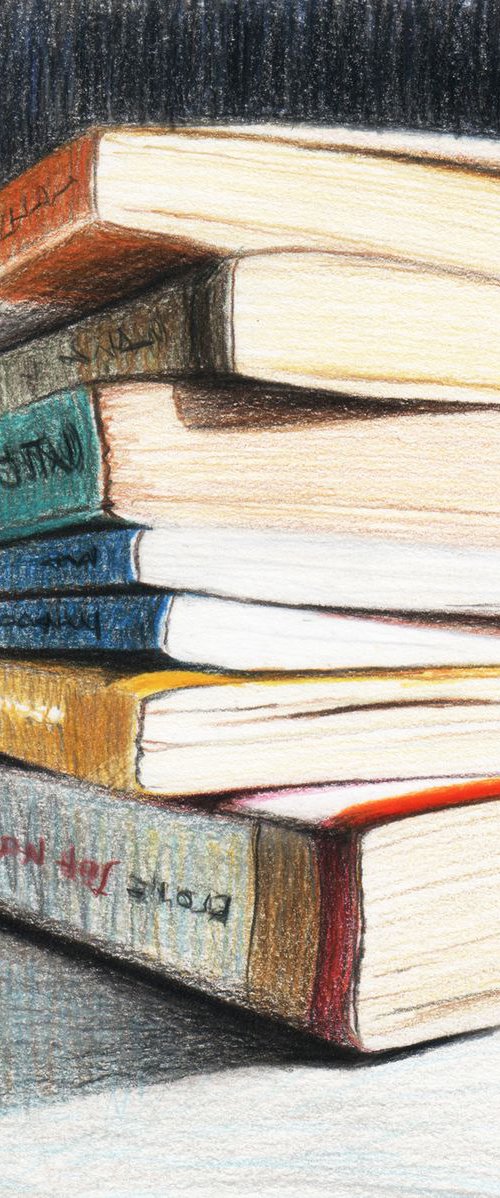 No.100, A Pile of Novels by sedigheh zoghi