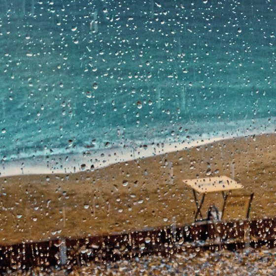 Raining on the coast.