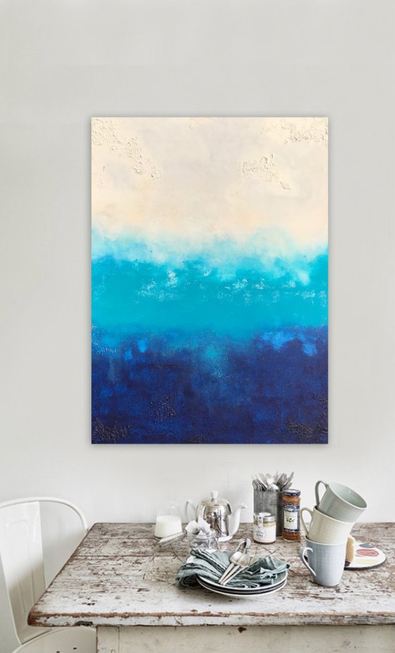 pacific blue  (100 x 70 cm) Dee Brown Artworks