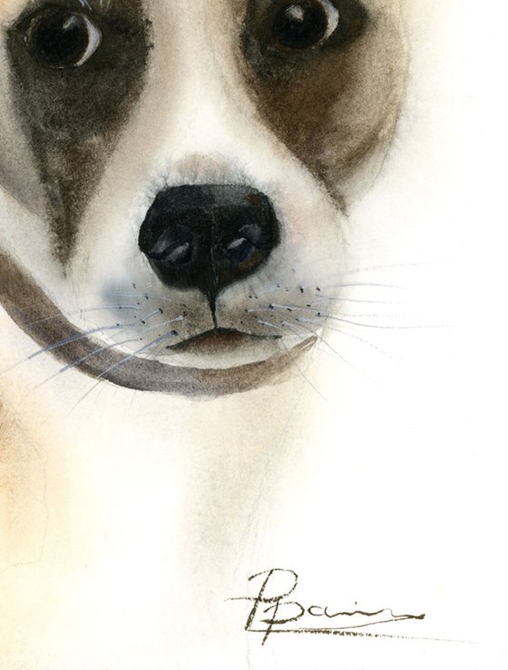 Watercolor Dog Portrait