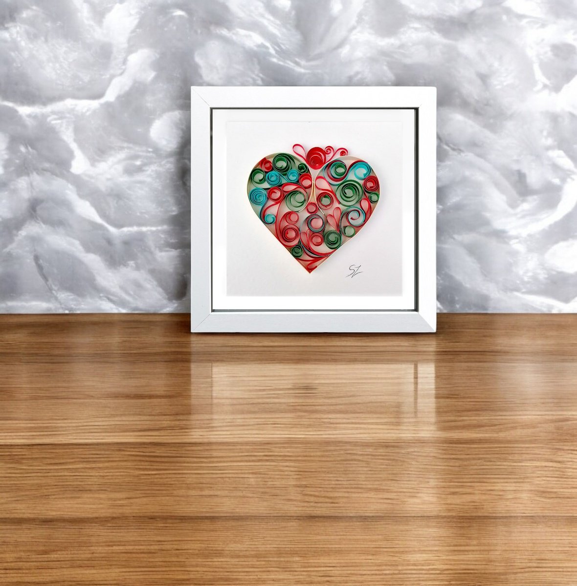 Quilling Colourfull Heart by Susana Zarate