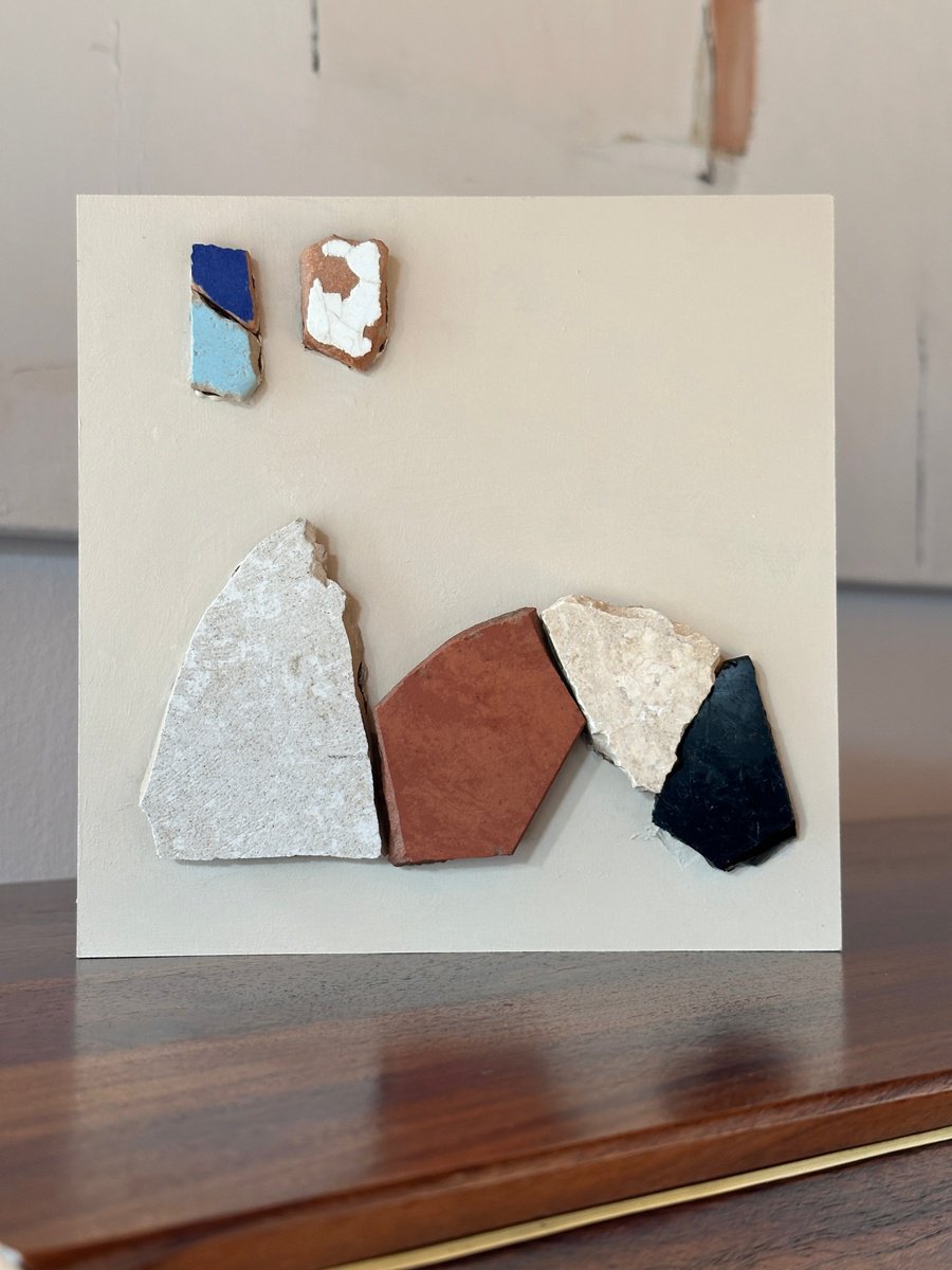 Abstract Painting By Andrea Reichhart, 8 X 8, Tales Of Tiles No.4, Original Artwork