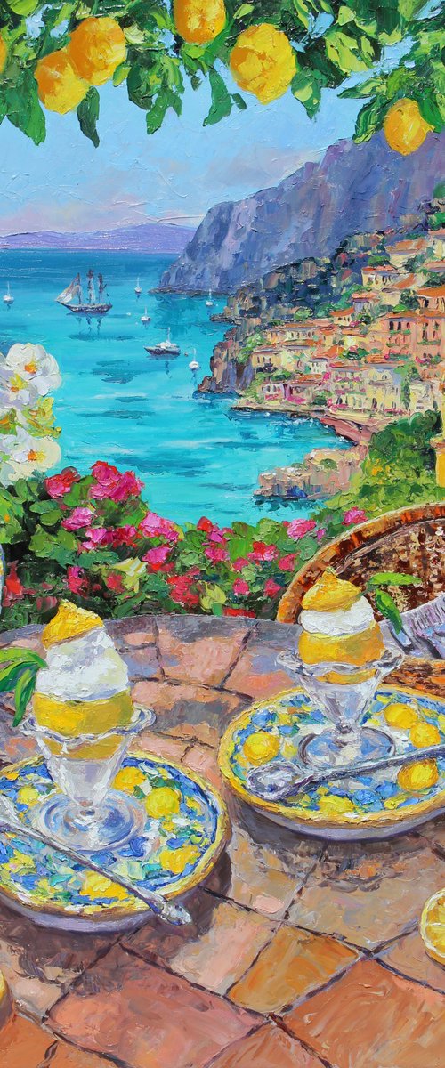 Positano Summer View by Kristen Olson Stone
