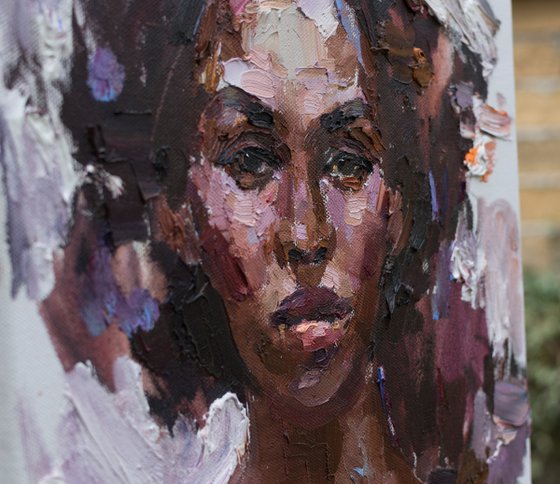 Woman portrait Original oil painting