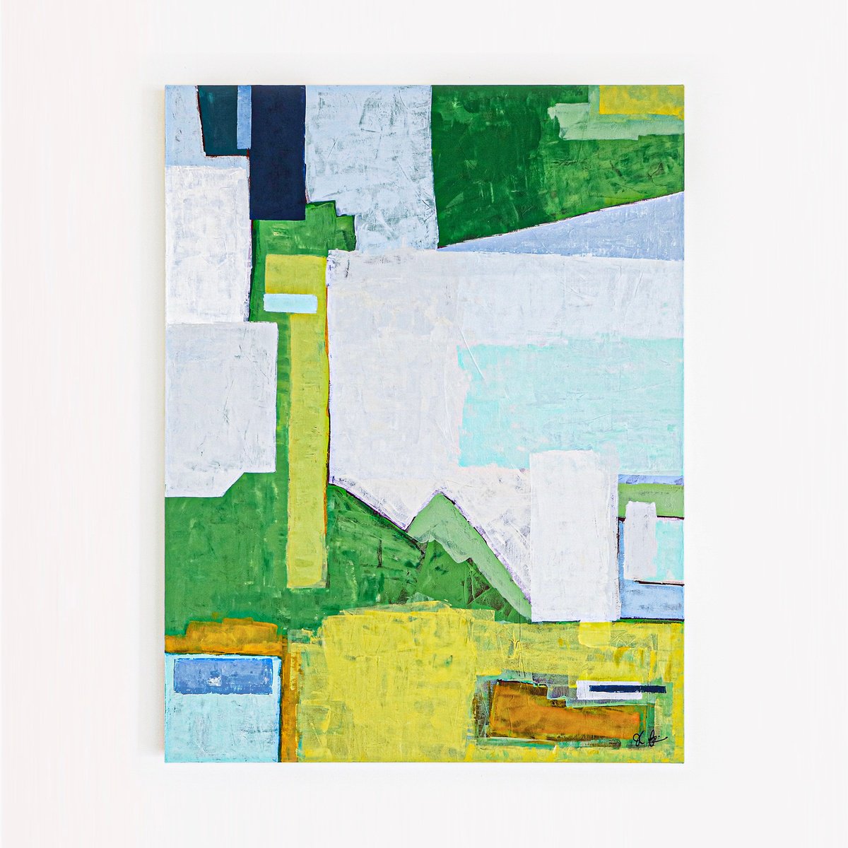 Abstract Acrylic Painting By Hyunah Kim, 36 X 48, The Thoughts Of Memory, Original Artwork