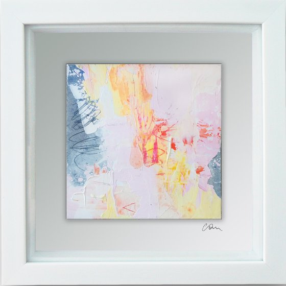 Framed ready to hang original abstract  - Wish #2