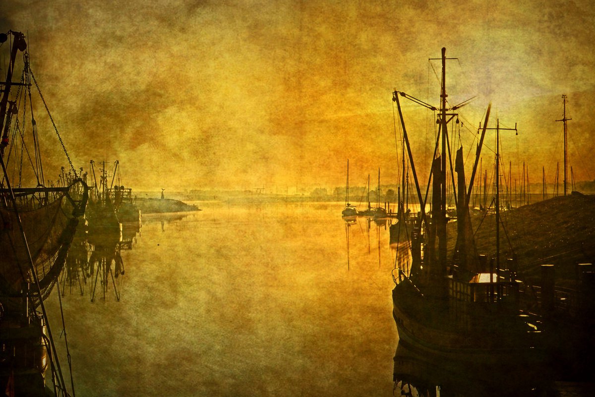 - Inspired by J.A. Grimshaw - Canvas 90 x 60 cm by Sandra Roeken