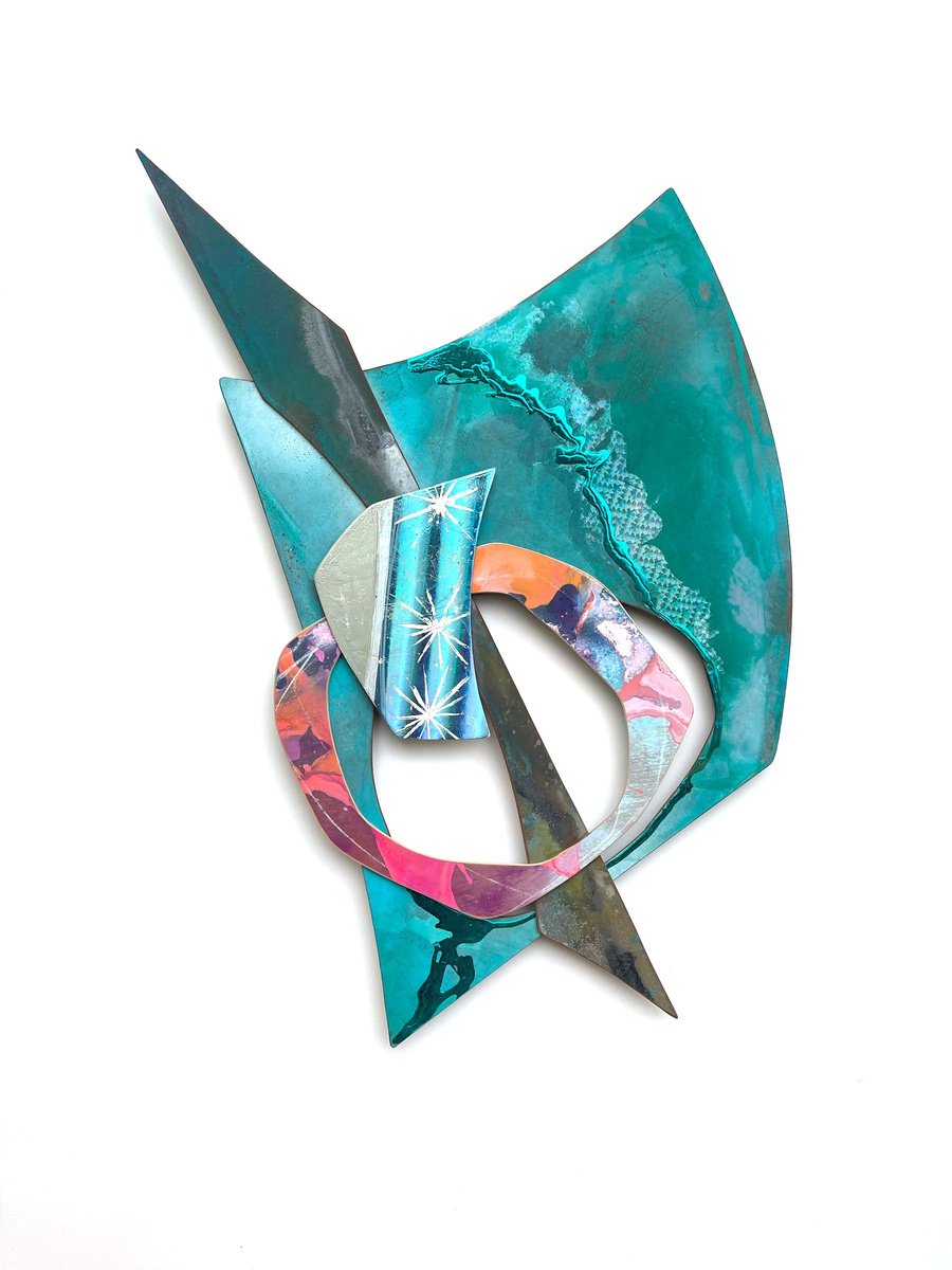 Organic Abstract Sculpture By Kimberlee Rocca, 25 X 49", Nesgja, Original Artwork