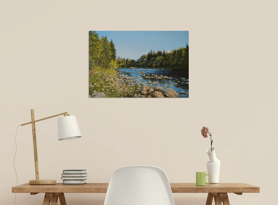 Mountain River Landscape