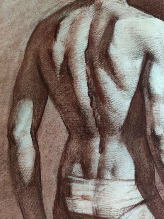 Nude in sepia