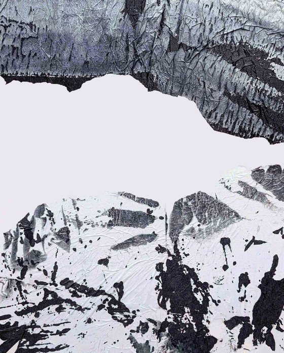 White Snow - Black Cliff