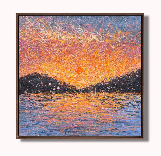 When Stillness Becomes Love - framed