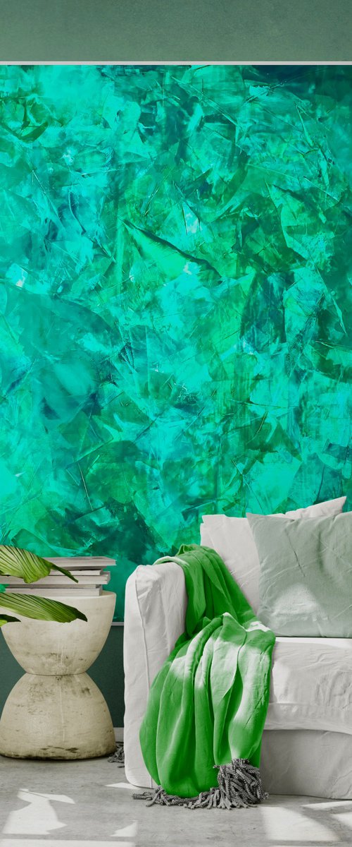 Nature’s embrace no. 524 green by Anita Kaufmann