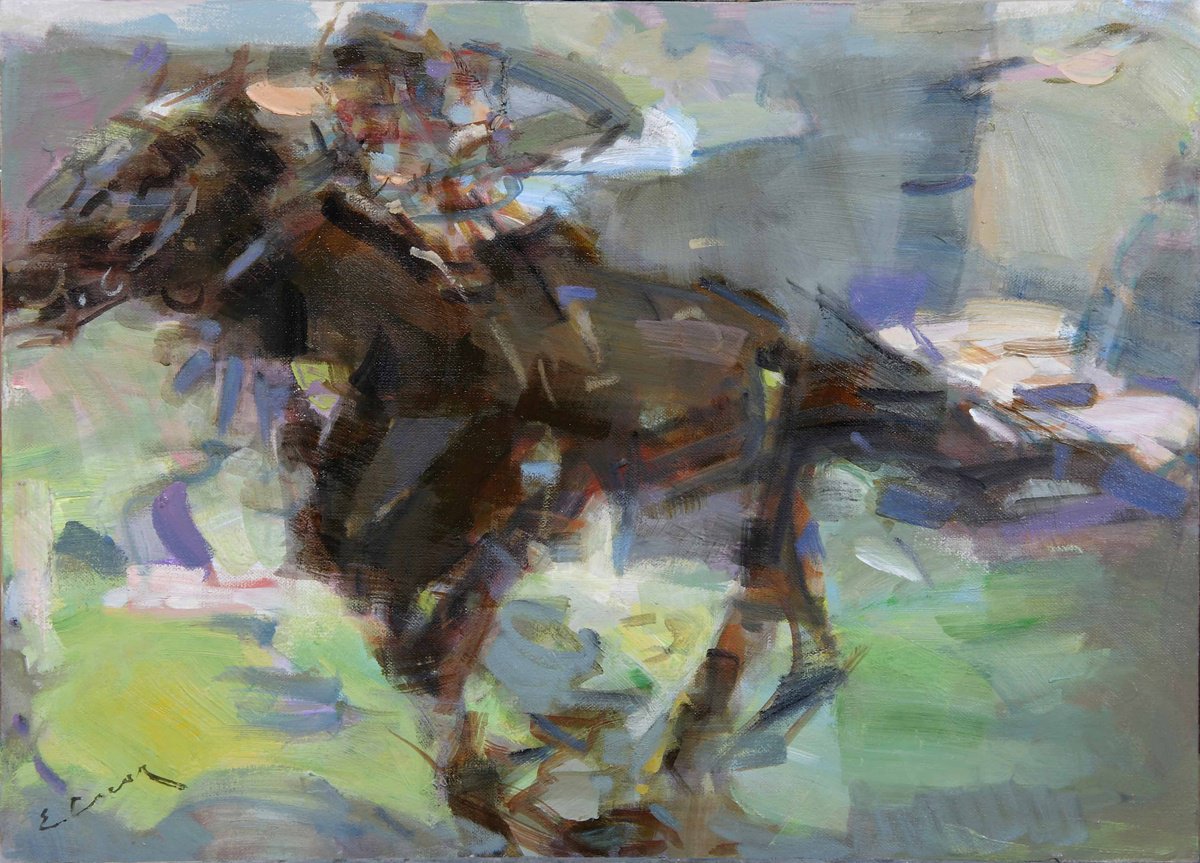 Rider By Eugene Segal, 22 X 16, Artwork For Sale On Artfinder
