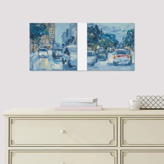 Diptych (urban landscape)