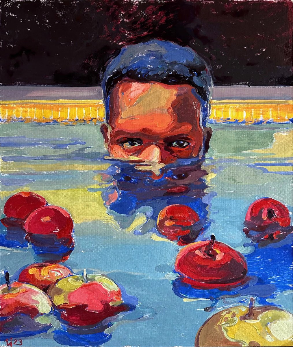 Impressionistic Portrait Oil Painting By Ilya Filatov, 24 X 28, Choice, Original Artwork