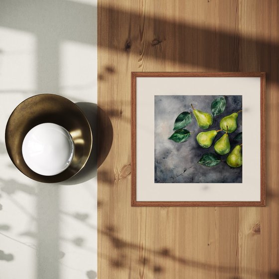 Through the Wall: Green Pears 3