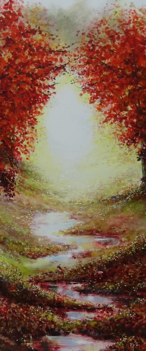 Life's Gentle Stream by Mel Davies Original Art