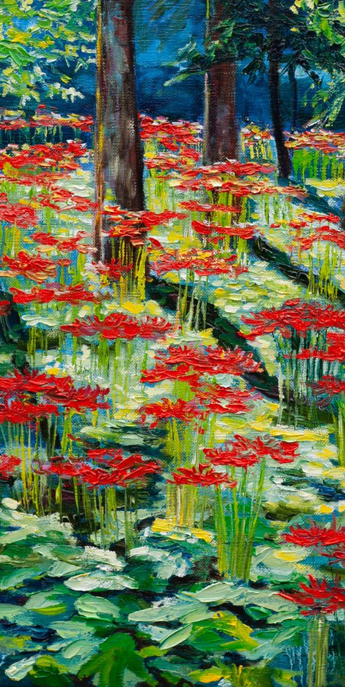Japanese Garden. Samurai's Blood by Liudmila Pisliakova
