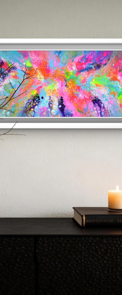 Flowing Energy 60 - Large Colorful Abstract by Soos Tiberiu