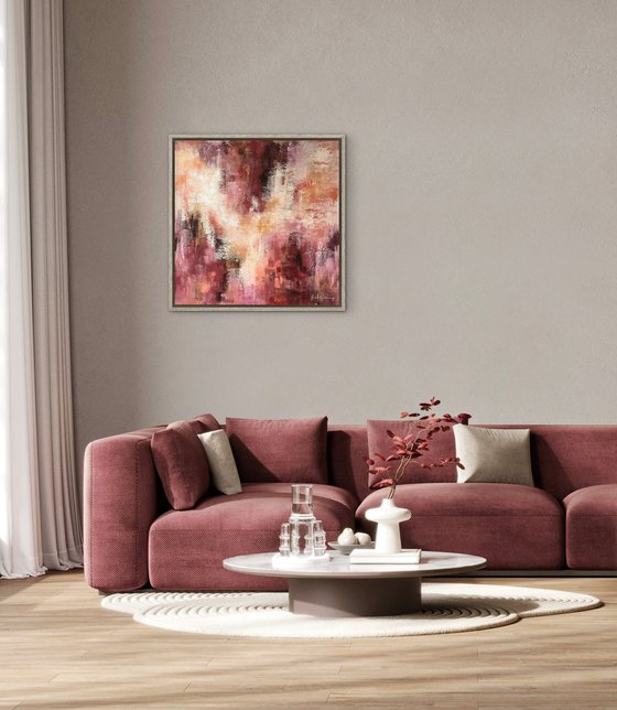 Blushed Earth - Abstract painting